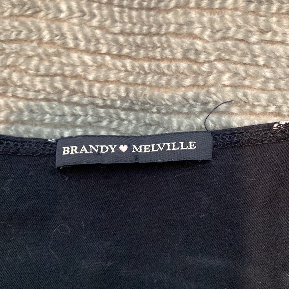 Brandy Melville Floral wrap tie top S - Picture 6 of 7